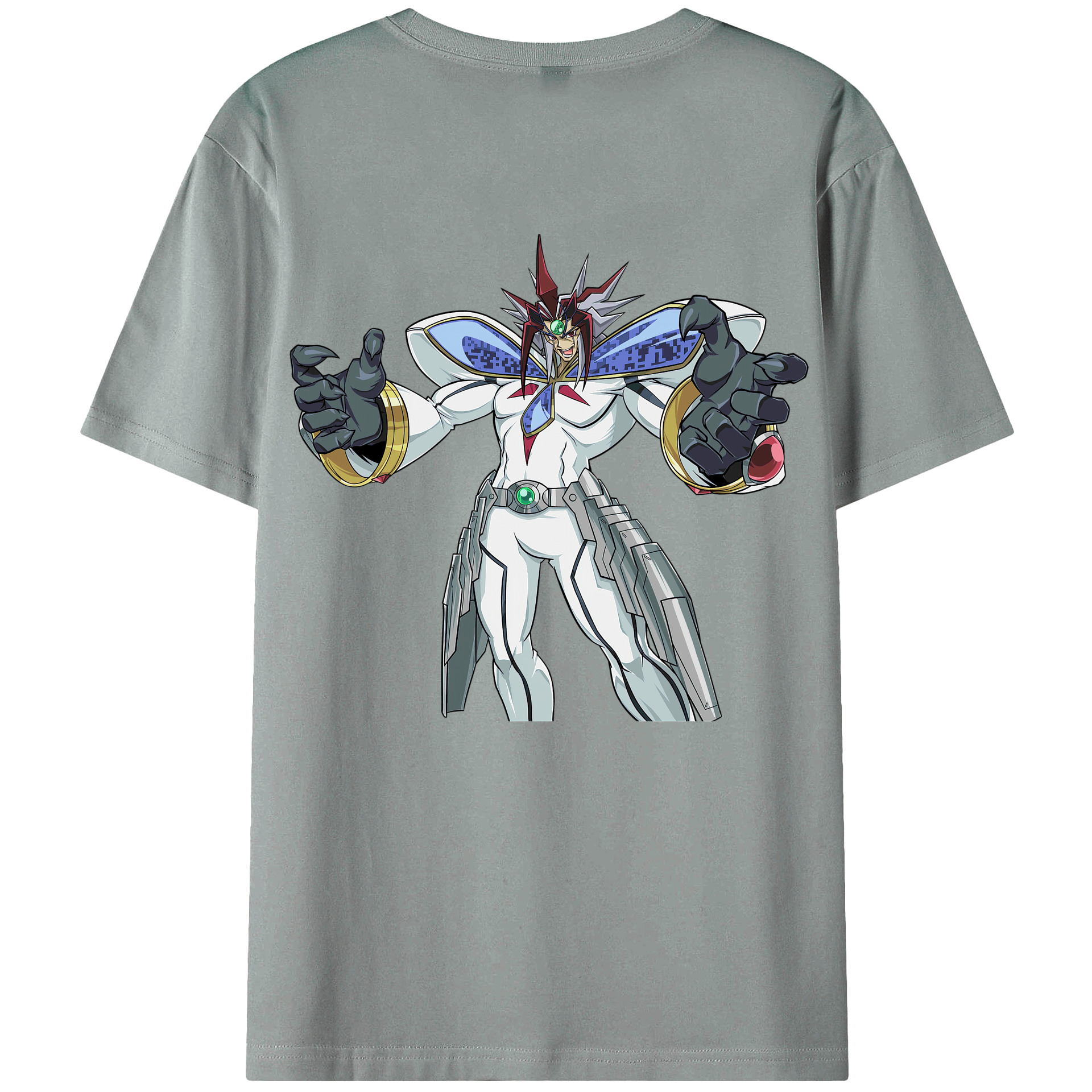 （画像用） 遊☆戯☆王 Yu-Gi-Oh! 綿100％ メンズ半袖Tシャツ（バックプリント） 通気性